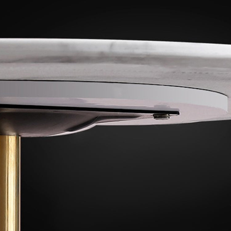 29.5-inch Tall Side End Table Round Steel Pedestal Table for Living Room