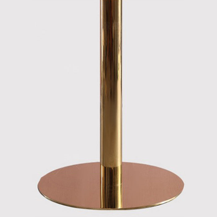 29.5-inch Tall Side End Table Round Steel Pedestal Table for Living Room
