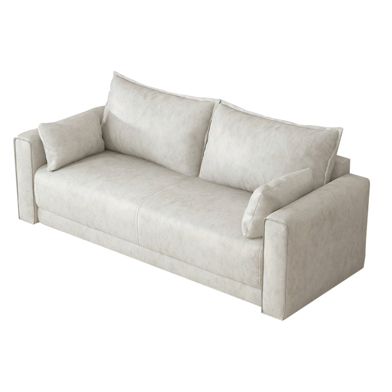 Standard Genuine Leather and Faux Leather Down Fill Sponge Loveseat