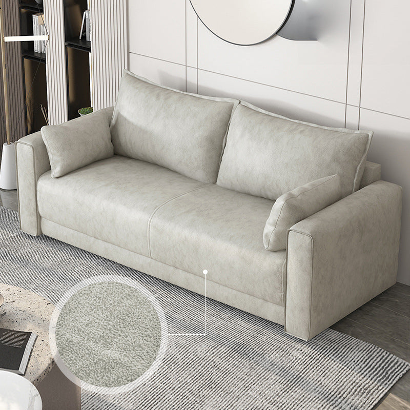 Standard Genuine Leather and Faux Leather Down Fill Sponge Loveseat