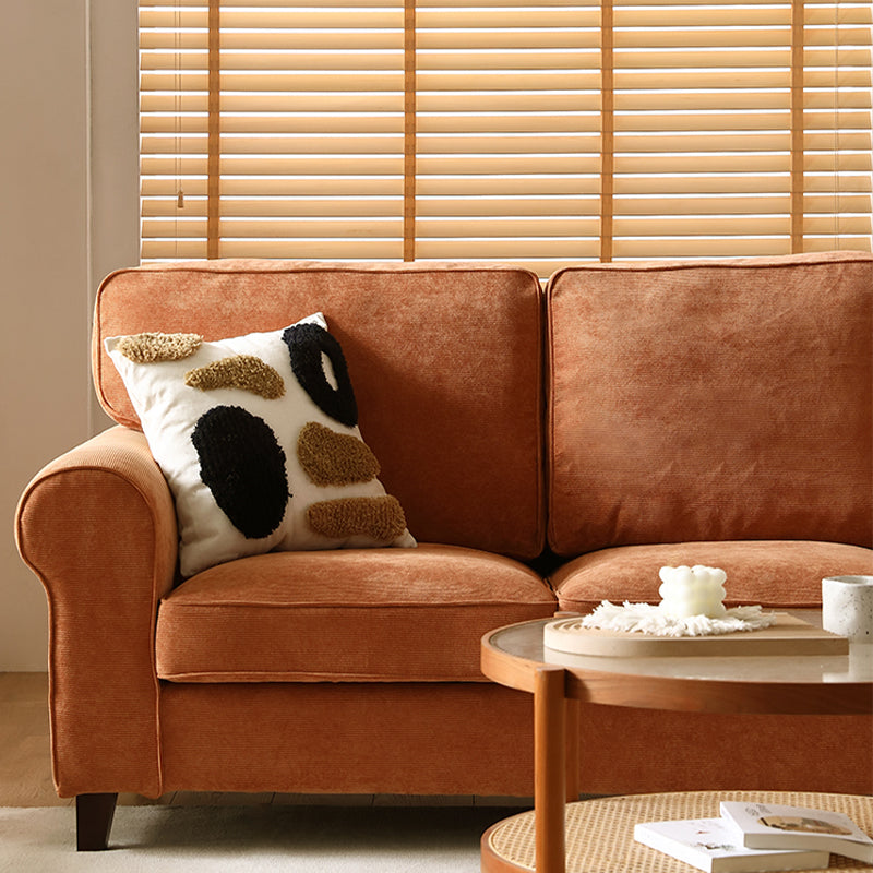 Flared Arm Modern Sofa 33"W sofa with Loose Back for Living Room