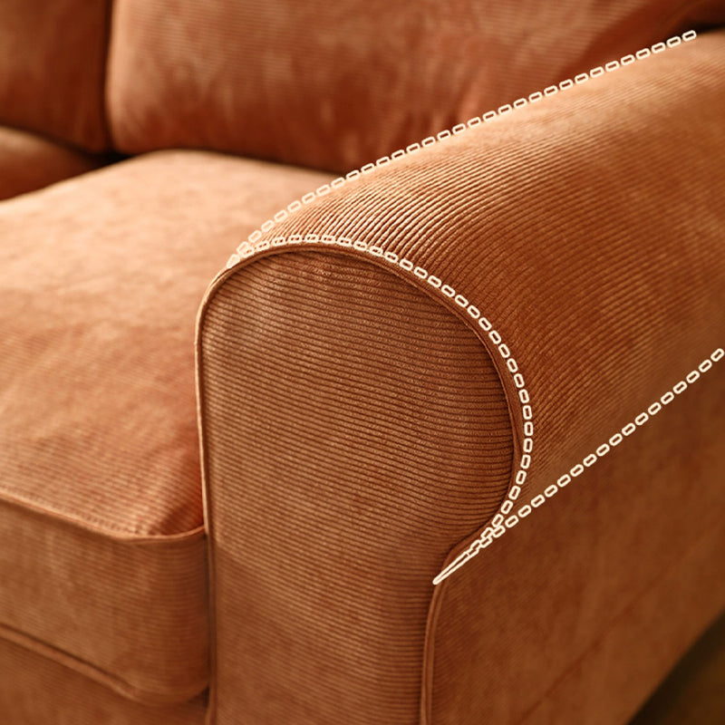 Flared Arm Modern Sofa 33"W sofa with Loose Back for Living Room