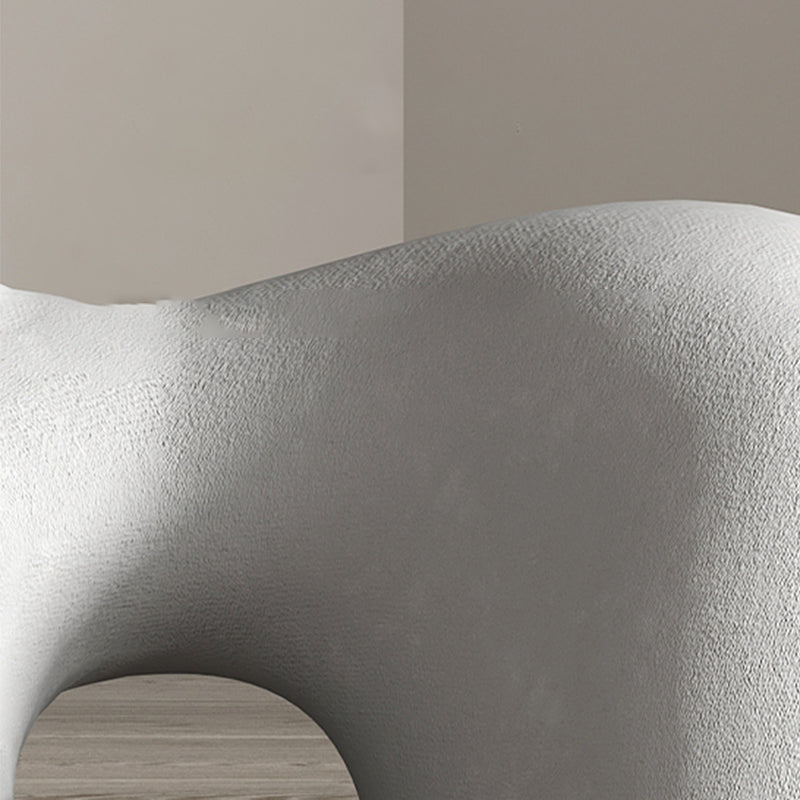 Modern Fabric Accent Chair Animal Armless Slipper Chair for Living Room