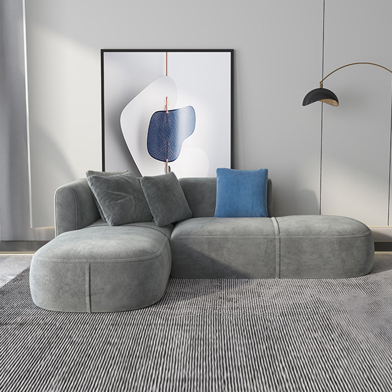 Light-grey Scandinavian Sofa 27.6" for Living Room and Apartment