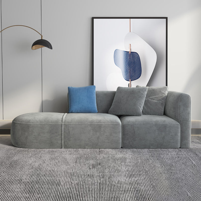 Light-grey Scandinavian Sofa 27.6" for Living Room and Apartment