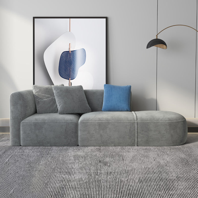 Light-grey Scandinavian Sofa 27.6" for Living Room and Apartment