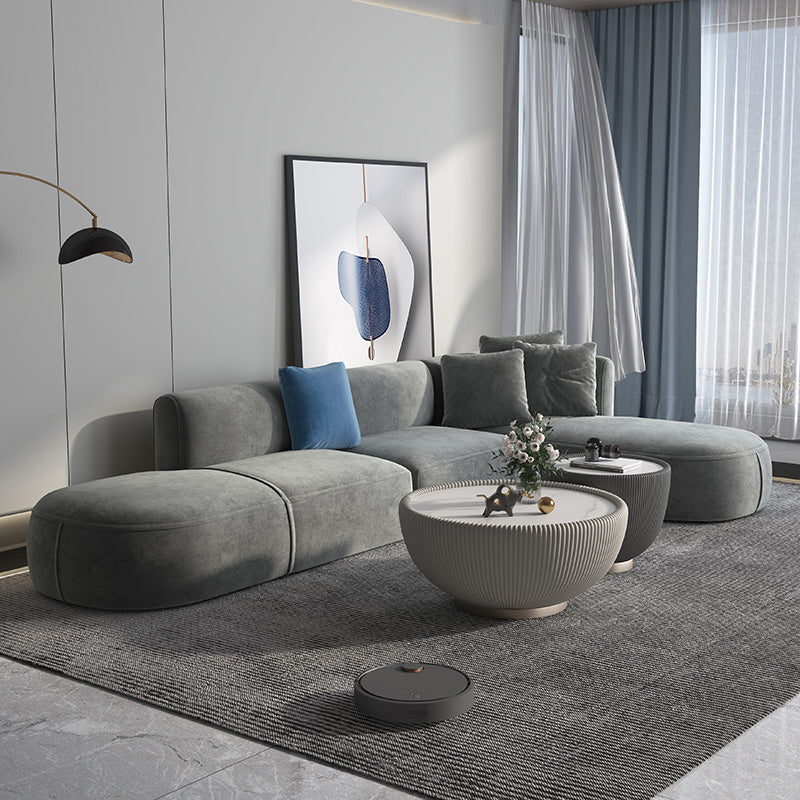 Light-grey Scandinavian Sofa 27.6" for Living Room and Apartment
