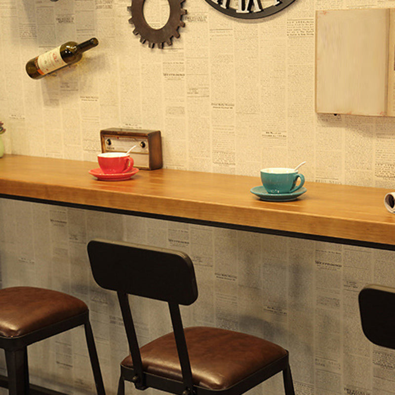Industrial Rectangle Bistro Bar Desk Coffee Shop Trestle Bistro Bar Table