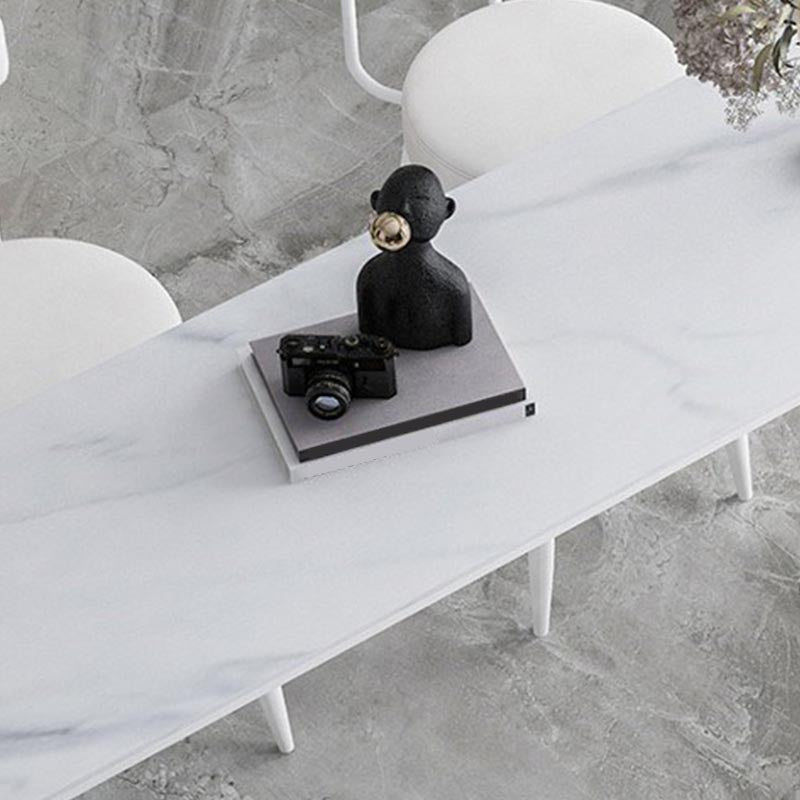 Nordic Style Stone Top Bar Table 42-inch Height Metal Pedestal Bistro Table