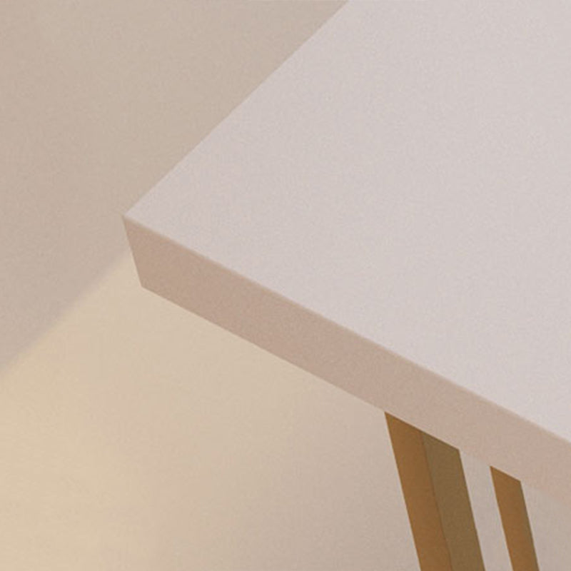 Glam Style Bar Table 42-inch Height Wood Top Bistro Table with Gold Pedestal