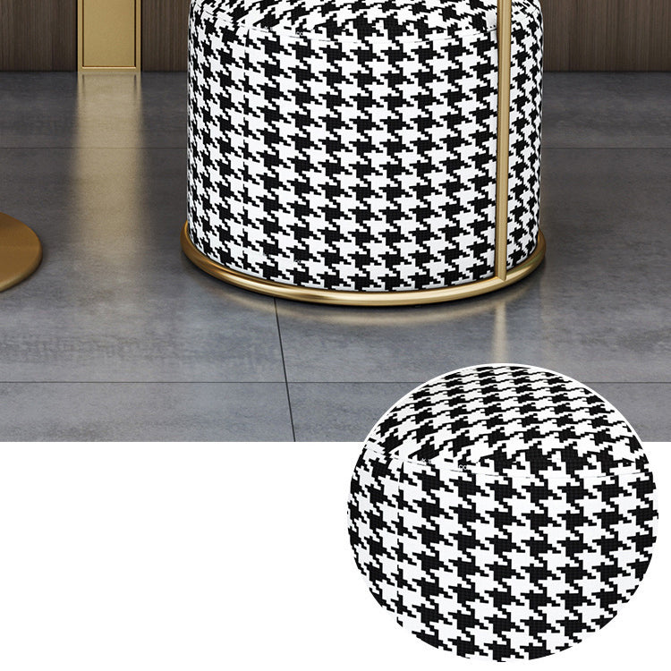 Glam Black Sintered Stone Dining Table Set Round 1/2/3/4/5 Pieces Dining Set