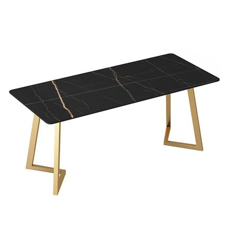 Modern Rectangle Dining Table Set 1/4/7 Pieces Dinette Set with Sintered Stone Top