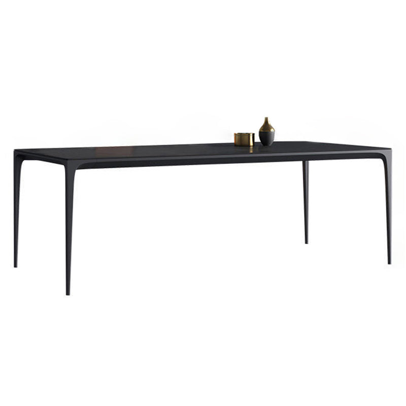 Modern Aluminium Dining Table Set 1/4/5 Pieces Rectangle Dinette Set with Sintered Stone