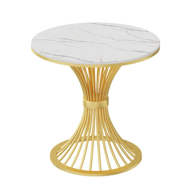 Modern Style Dining Table Sintered Stone Round Table for Dining Room