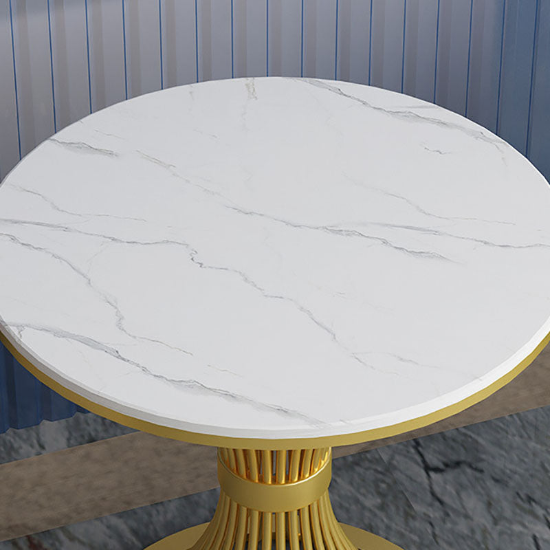 Modern Style Dining Table Sintered Stone Round Table for Dining Room
