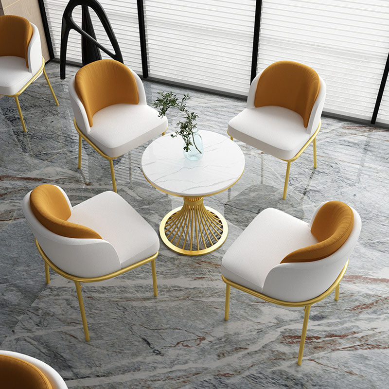 Modern Style Dining Table Sintered Stone Round Table for Dining Room
