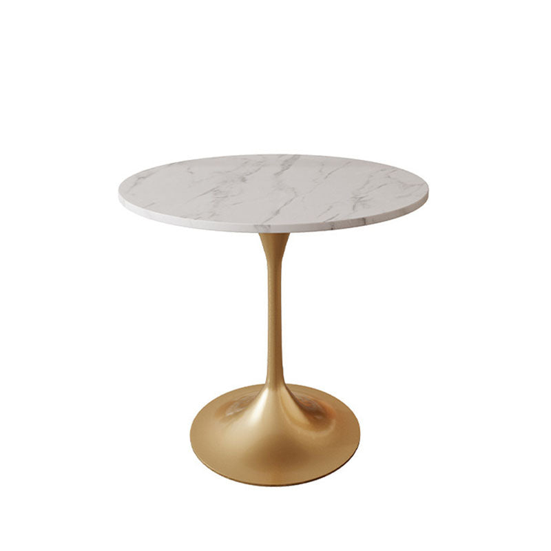 Modern Style Dining Table Sintered Stone Round Table for Dining Room