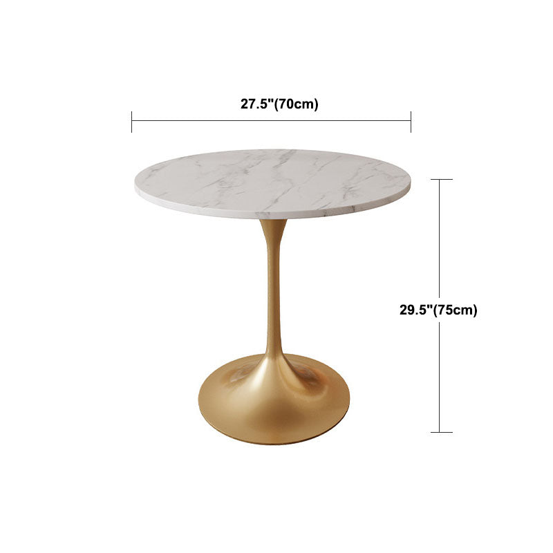 Modern Style Dining Table Sintered Stone Round Table for Dining Room