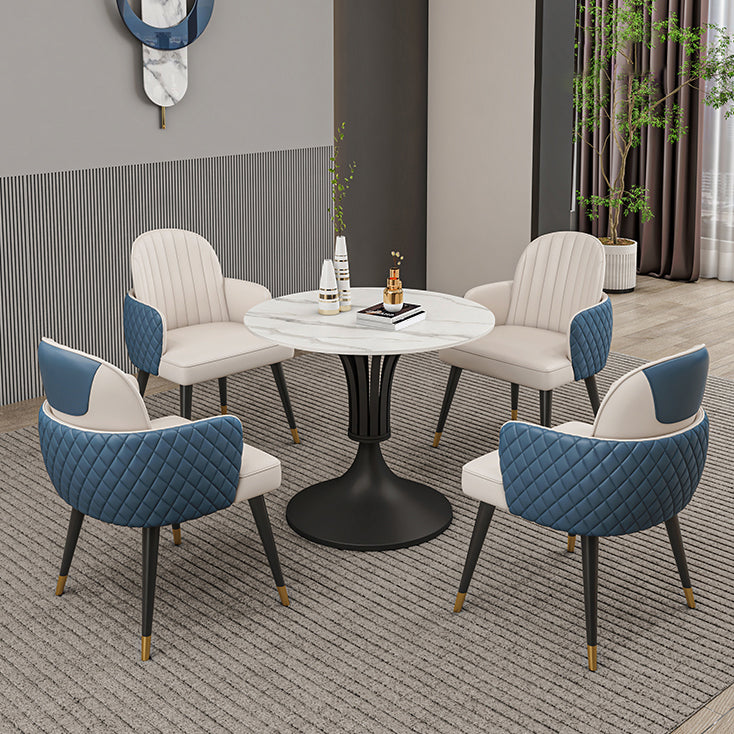 Modern Round Dining Table Sintered Stone Table for Dining Room