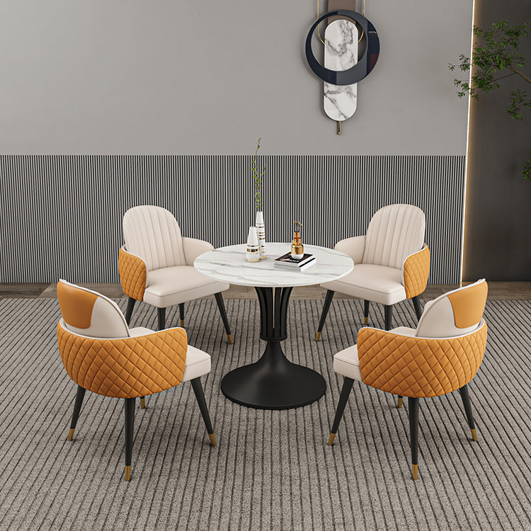 Modern Round Dining Table Sintered Stone Table for Dining Room