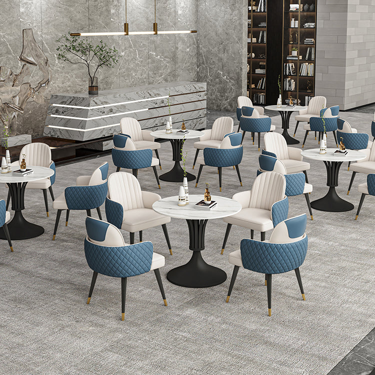 Modern Round Dining Table Sintered Stone Table for Dining Room