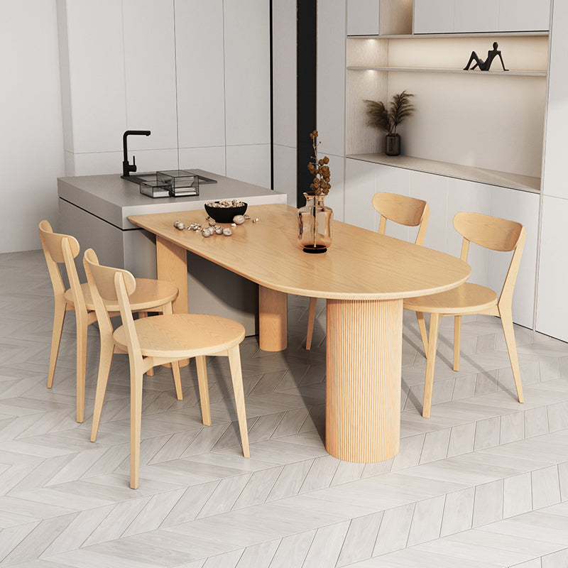 Modern Brown in Pine Counter Table Specialty Dining Table for Kitchen