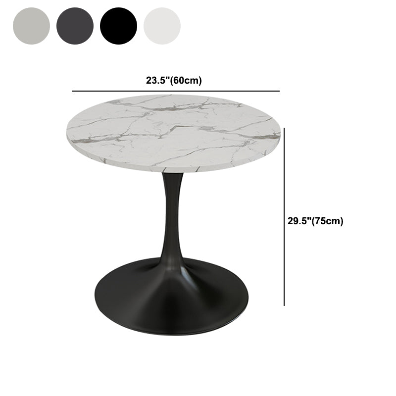 Modern Style Dining Table Sintered Stone Round Tulip Table for Dining Room
