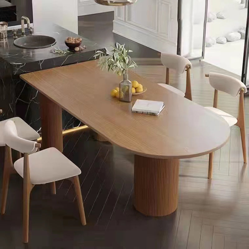 Modern Brown in Solid Wood Counter Table Specialty Dining Table for Kitchen