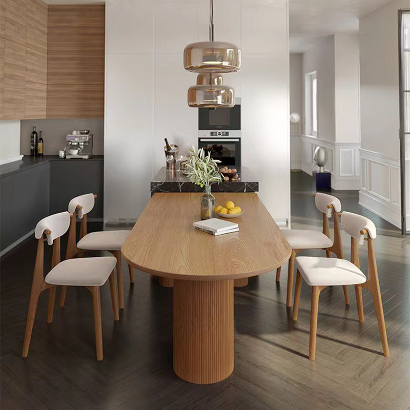 Modern Brown in Solid Wood Counter Table Specialty Dining Table for Kitchen