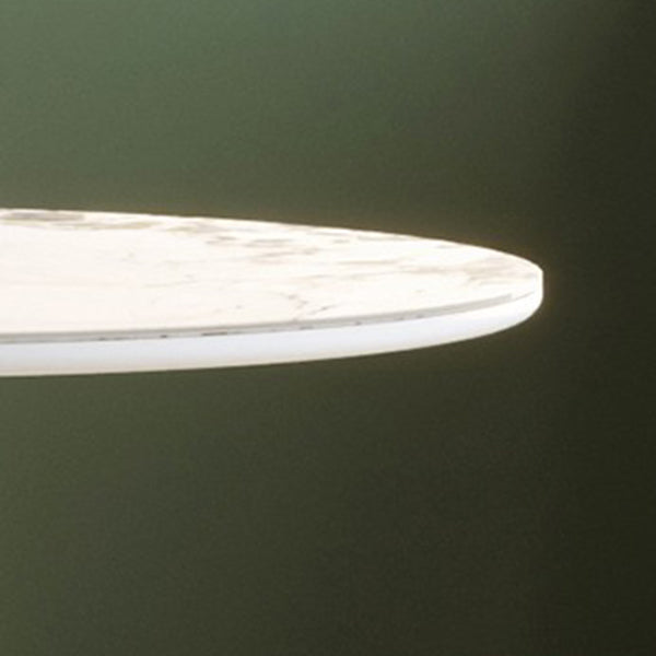 Stone Top Dining Table Traditional Luxury Dining Table with 3 Legs Base