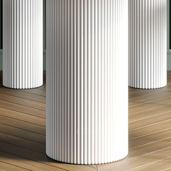 Stone Top Dining Table Traditional Luxury Dining Table with 3 Legs Base