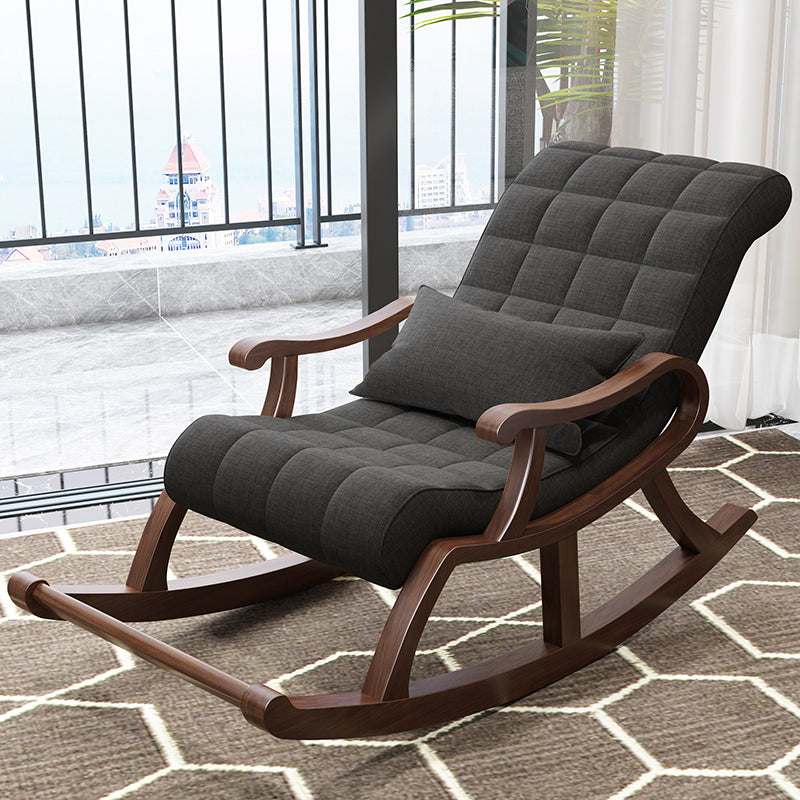 26.37" L x 49.21" W x 35.03" H Accent Chair Solid Wood Lounge Chair