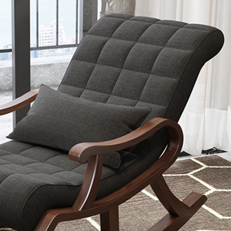 26.37" L x 49.21" W x 35.03" H Accent Chair Solid Wood Lounge Chair