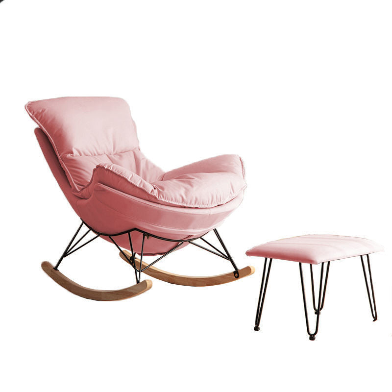 26.77" L x 37.40" W x 32.28" H Faux Leather Lounge Chair with Removable Cushions