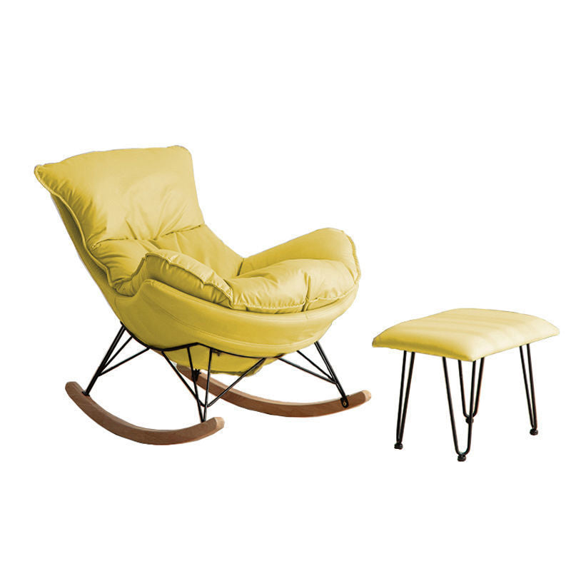 26.77" L x 37.40" W x 32.28" H Faux Leather Lounge Chair with Removable Cushions