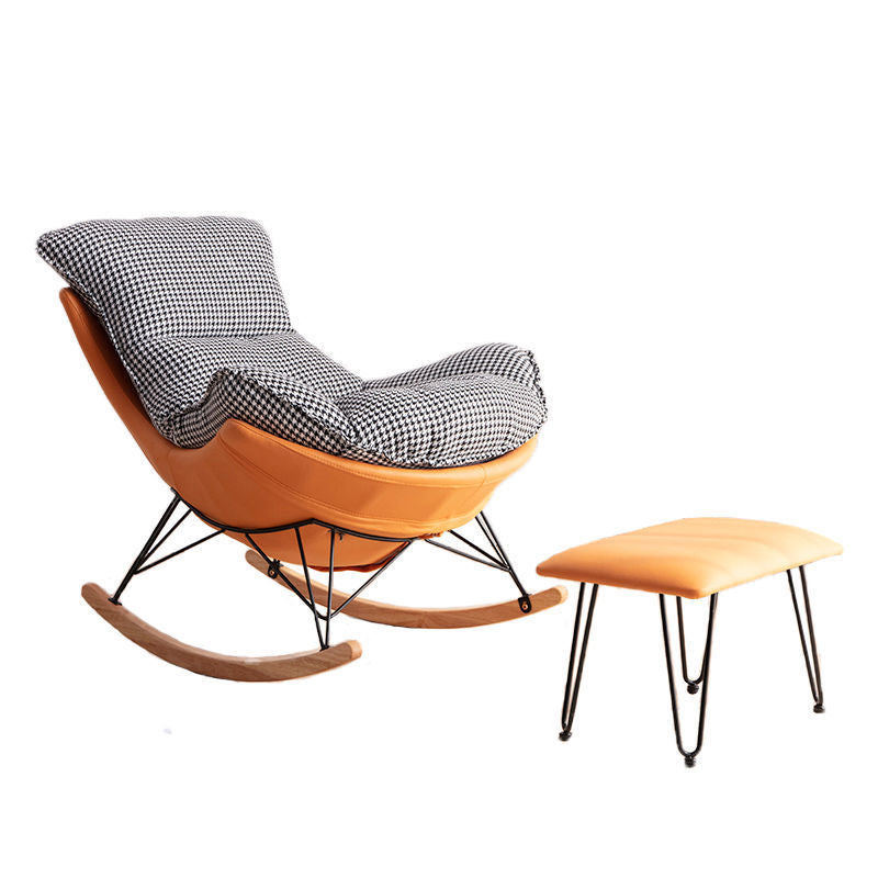 26.77" L x 37.40" W x 32.28" H Faux Leather Lounge Chair with Removable Cushions