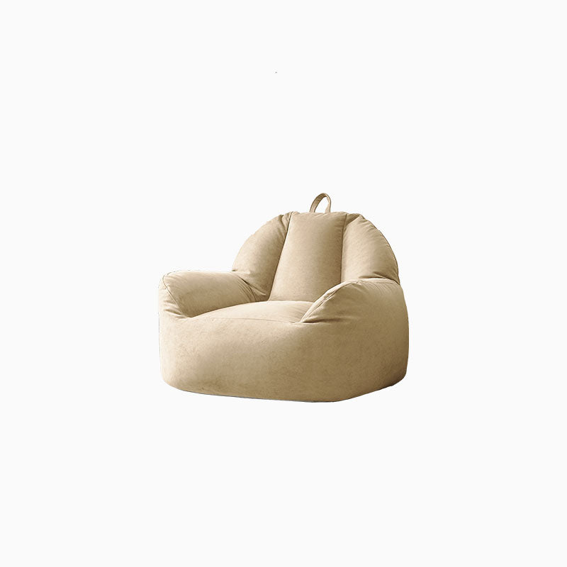 Modern Microsuede Curved Flared Arm Sofa 27.55" W for Living Room