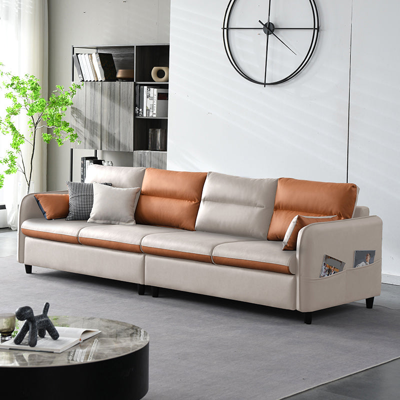 29.53" H Modern Square Arm Sofa with Cushions for Living Room,Apartment