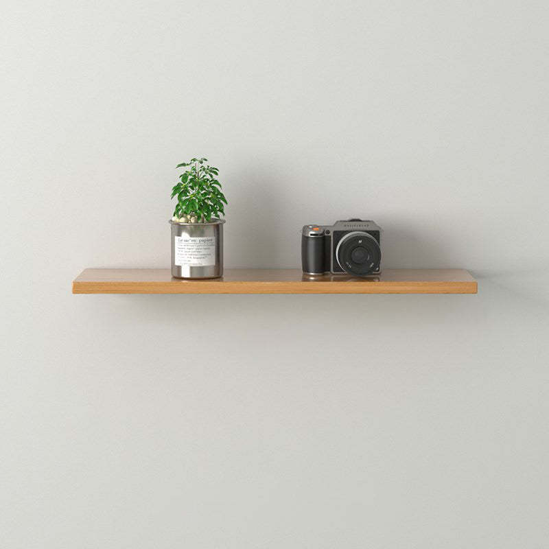 Scandinavian Floating Shelf Bookcase Wooden Bookshelf for Study Room