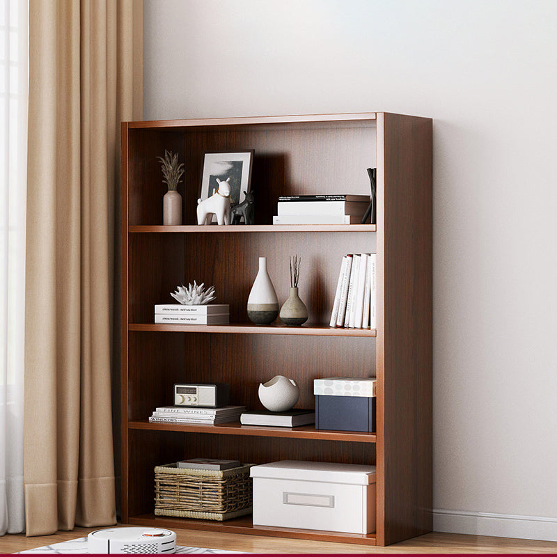 Closed Back Modern Style Bookshelf Wood Bookcase for Home Office