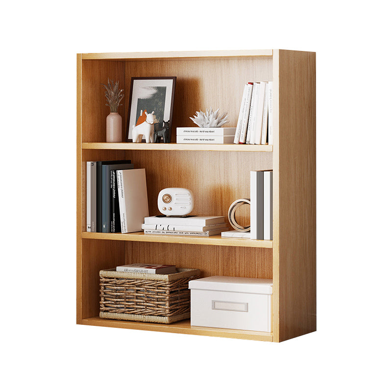 Closed Back Modern Style Bookshelf Wood Bookcase for Home Office