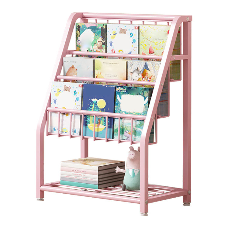 Metal Ladder Bookcase Vertical Shelf Bookcase for Study Room