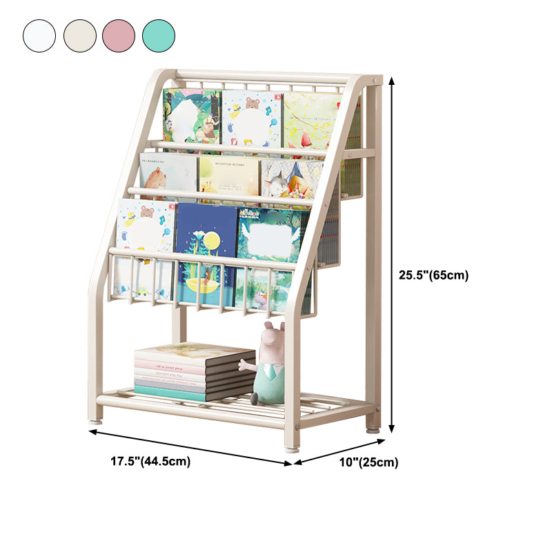 Metal Ladder Bookcase Vertical Shelf Bookcase for Study Room