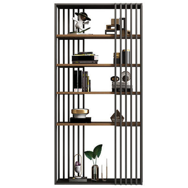 Black Color Modern Style Bookshelf Metal Bookcase for Home Use