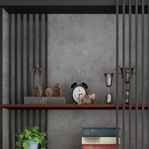 Black Color Modern Style Bookshelf Metal Bookcase for Home Use