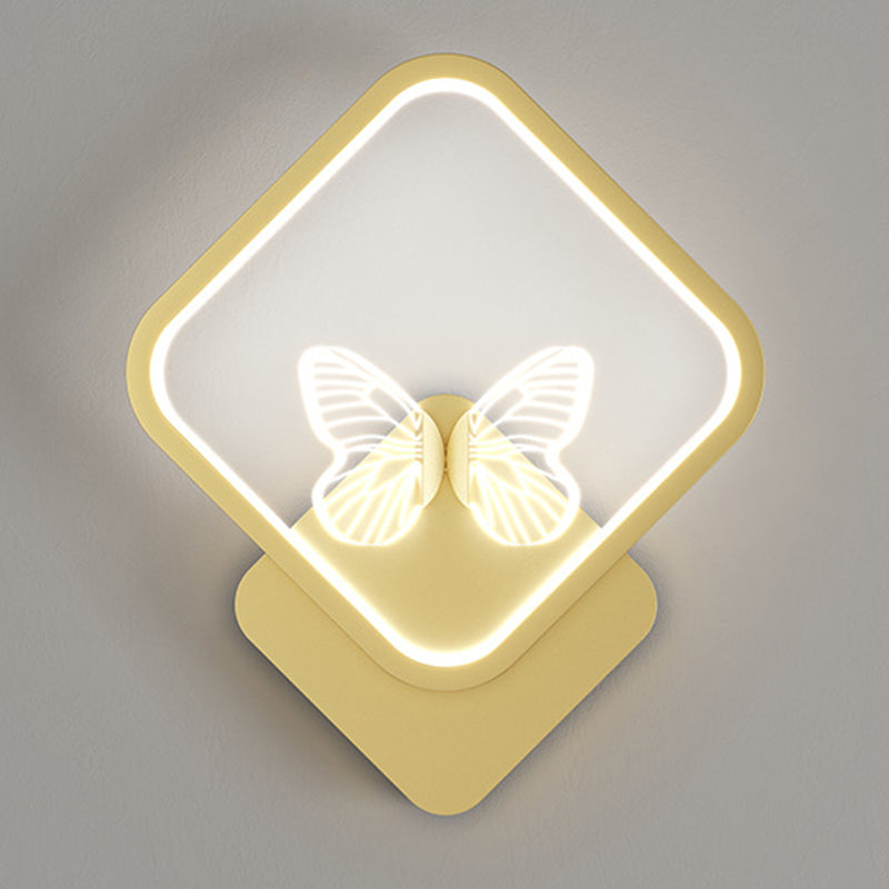 Metal Geometric Wall Mounted Lamps Modern Style 2 Lights Wall Lighting Fixtures