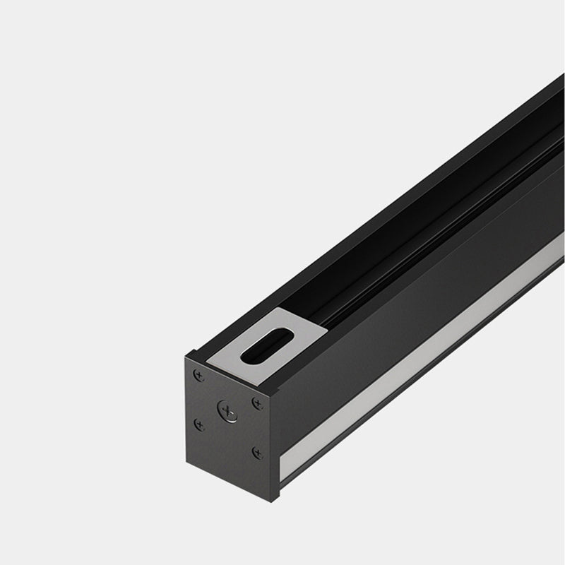 Metal Linear Shape Wall Light Modern Style 1-Light Wall Light Sconces in Black