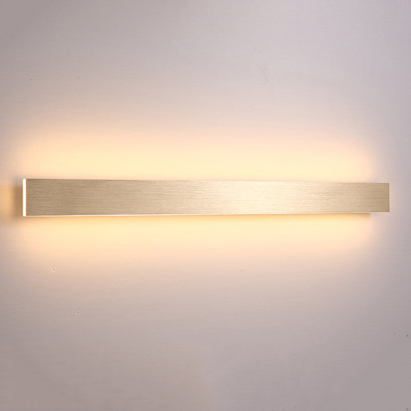 Metal Linear Shape Wall Light Modern Style 1-Light Wall Light Sconce