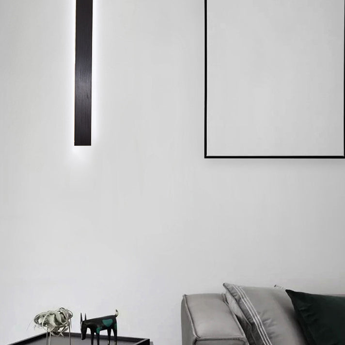 Metal Linear Shape Wall Light Modern Style 1-Light Wall Light Sconce