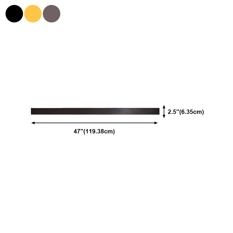 Metal Linear Shape Wall Light Modern Style 1-Light Wall Light Sconce